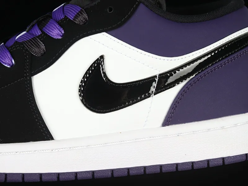All categories Air Jordan Jordan series basketball shoes Air Jordan 1 Low Air Jordan 1 Low "Court Purple" AJ1 Joe 1 new black and purple toe 553558-125